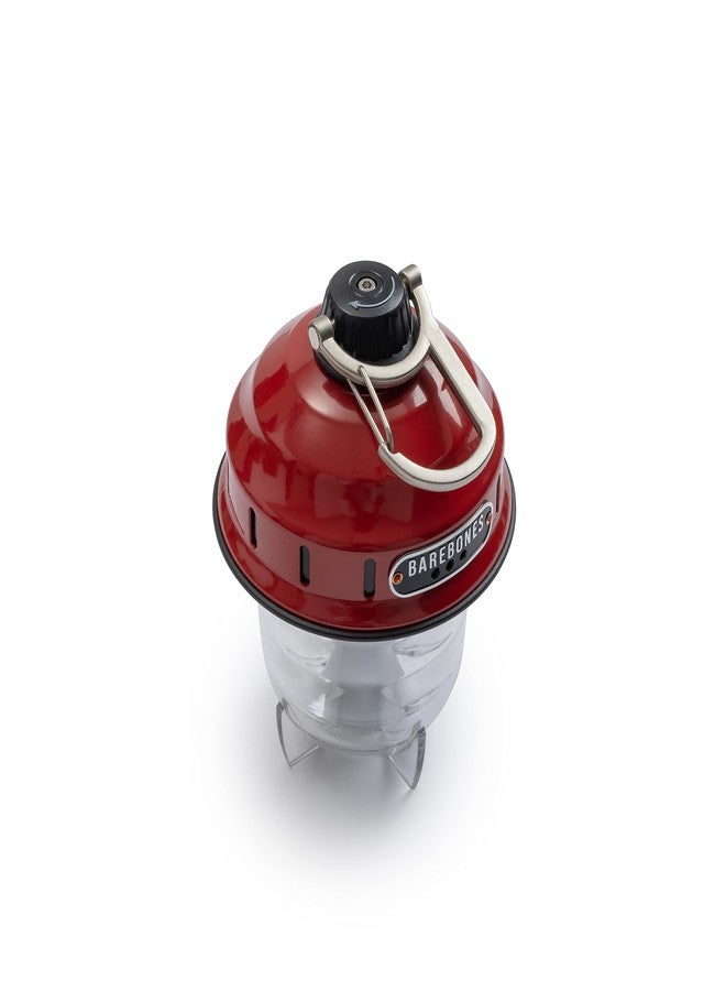 Barebones Beacon Hanging Light – Red, Rechargeable LED Camping Lantern with Adjustable Brightness – Weatherproof Vintage-Style Hanging Lantern for Outdoor Adventures and Year-Round Use - Image 3